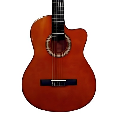 Barcelona LC 3900 CYW Kahverengi Cutaway Klasik Gitar